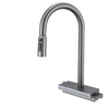 LED Digital Display Pull-Out Sink Tap Stainless Steel Kitchen Faucet
