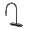 LED Digital Display Pull-Out Sink Tap Stainless Steel Kitchen Faucet