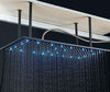 LED Large Rainfall Shower Head Ceiling Brass Bathroom Shower with Arm