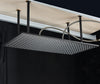 LED Large Rainfall Shower Head Ceiling Brass Bathroom Shower with Arm