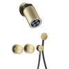 LED Rainfall Head with 2-Function Hot Cold Mixer Brass Shower System