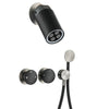 LED Rainfall Head with 2-Function Hot Cold Mixer Brass Shower System