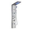 LED Shower Panel Massage Jet Bath Shower Column Double Handle Mixer Tap