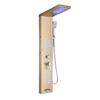 LED Shower Panel Massage Jet Bath Shower Column Double Handle Mixer Tap