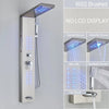 LED Shower Panel Massage Jet Bath Shower Column Double Handle Mixer Tap