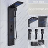 LED Shower Panel Massage Jet Bath Shower Column Double Handle Mixer Tap