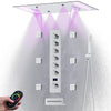 LED Thermostatic Brass Shower System with Body Jets and Handheld Spray