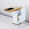 LED Waterfall Faucet Color Changes With Temperature Basin Mixer Tap