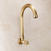 Long Spout Antique Brass Garden Faucet Single Cold Water Mop Basin Tap