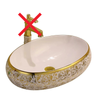 Luxury Artistic Ceramic Countertop Wash Basin Modern Bathroom Sink