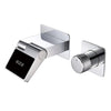 Luxury Bathroom Faucet Brass Water Mixer Tap with LED Digital Display