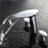 Luxury Bathroom Faucet Mushroom Shape 8 Inch Widespread Sink Water Tap