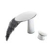 Luxury Bathroom Faucet Mushroom Shape 8 Inch Widespread Sink Water Tap