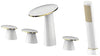 Luxury Bathroom Faucet Mushroom Shape 8 Inch Widespread Sink Water Tap