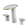 Luxury Bathroom Faucet Mushroom Shape 8 Inch Widespread Sink Water Tap