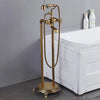 Luxury Brass Antique Freestanding Bathtub Faucet with Handheld Shower