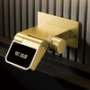 Luxury Brass Bathroom Faucet Hot Cold Mixer with LED Digital Display