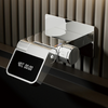 Luxury Brass Bathroom Faucet Hot Cold Mixer with LED Digital Display
