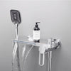 Luxury Brass Bathtub Waterfall Outlet and Handheld Shower Faucet Set