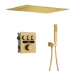 Embedded Brass Shower System Thermostatic Hot Cold Bath Mixer