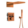 Embedded Brass Shower System Thermostatic Hot Cold Bath Mixer
