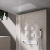 Luxury Brass Embedded Ceiling Thermostatic Shower System Bathroom Mixer