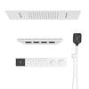 Luxury Brass Embedded Rain Shower System LED Digital Display Mixer
