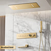 Luxury Brass Embedded Shower System With Temperature Digital Display