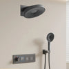 Luxury Brass LED Digital Bathroom Shower System Thermostatic Mixer