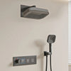 Luxury Brass LED Digital Bathroom Shower System Thermostatic Mixer