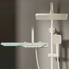 Luxury Brass LED Digital Display Dual Control Bathroom Shower Faucet
