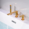 Luxury Brass Rotating Faucet Mixer Bathtub Basin Water Tap With Spray