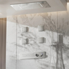 Luxury Brass Shower System Ceiling Design Hidden LED Digital Display