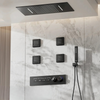Luxury Brass Shower System Ceiling Design Hidden LED Digital Display