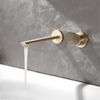 Luxury Brass Wall mount Adjustable Water Volume Bathroom Basin Faucet