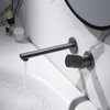 Luxury Brass Wall mount Adjustable Water Volume Bathroom Basin Faucet