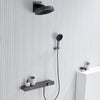 Luxury Concealed Rainfall Shower Faucet Brass Smart Shower Mixer Set