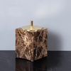 Luxury Dark Natural Marble Bathroom Accessories Shower Dispenser