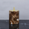 Luxury Dark Natural Marble Bathroom Accessories Shower Dispenser
