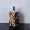 Luxury Dark Natural Marble Bathroom Accessories Shower Dispenser