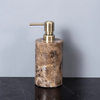 Luxury Dark Natural Marble Bathroom Accessories Shower Dispenser