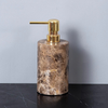 Luxury Dark Natural Marble Bathroom Accessories Shower Dispenser