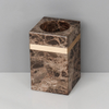 Luxury Emperador Dark Natural Marble Bathroom and Shower Accessories