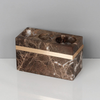 Luxury Emperador Dark Natural Marble Bathroom and Shower Accessories