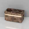 Luxury Emperador Dark Natural Marble Bathroom and Shower Accessories