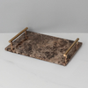 Luxury Emperador Dark Natural Marble Bathroom and Shower Accessories