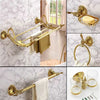Luxury Gold Brass  European Artistic Shower Bathroom Accessories