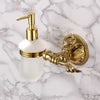 Luxury Gold Brass  European Artistic Shower Bathroom Accessories