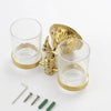 Luxury Gold Brass  European Artistic Shower Bathroom Accessories