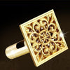 Luxury Golden Square Floor Waste Drain Bathroom Shower Drain